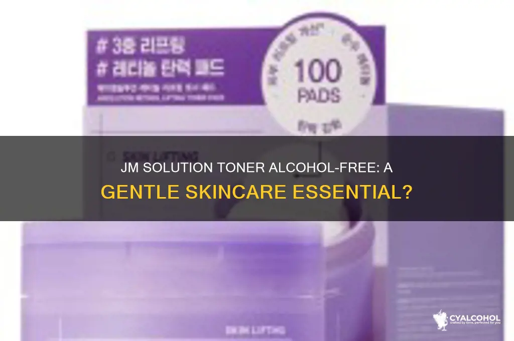 is jm solution toner alcohol free