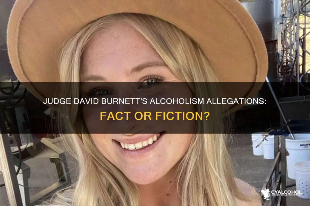 is judge david burnett an alcoholic