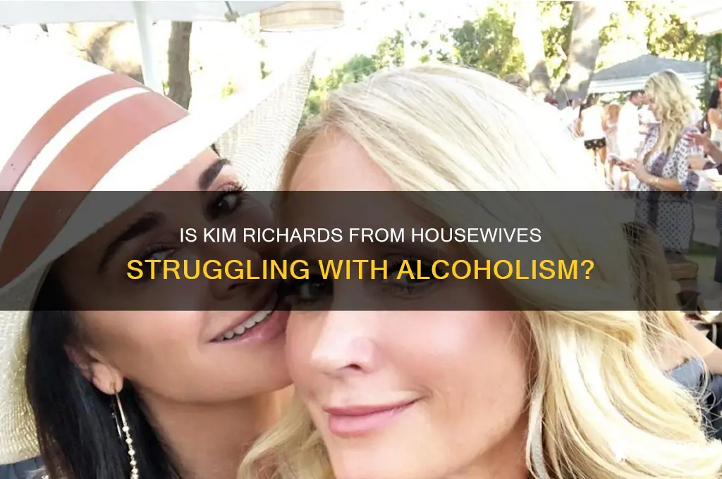 is kim from housewives an alcoholic