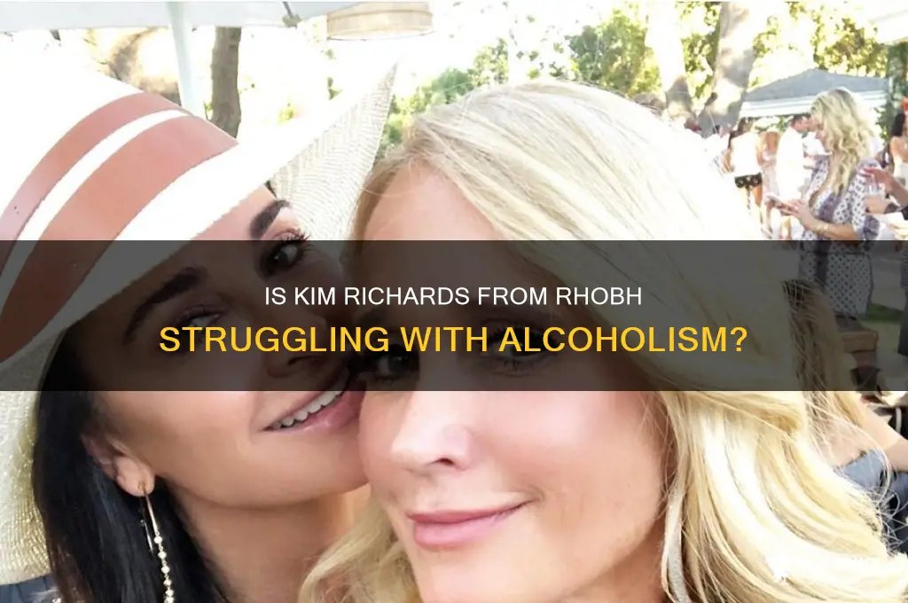 is kim from rhobh an alcoholic