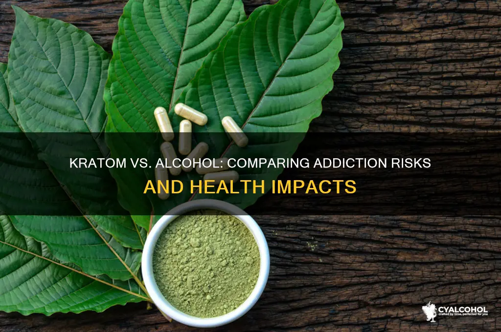 is kratom more addictive than alcohol