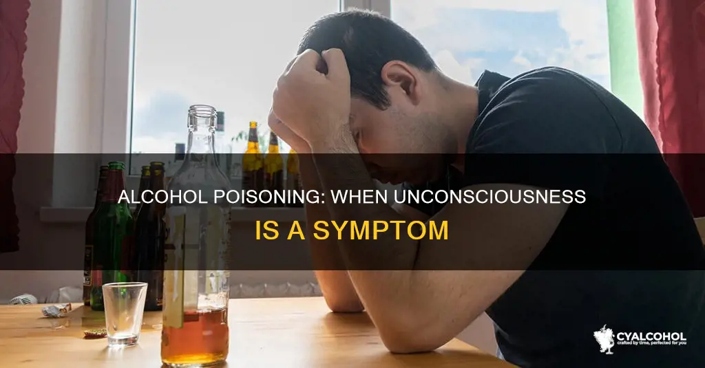 is lack of consciousness a symptom of alcohol poisoning