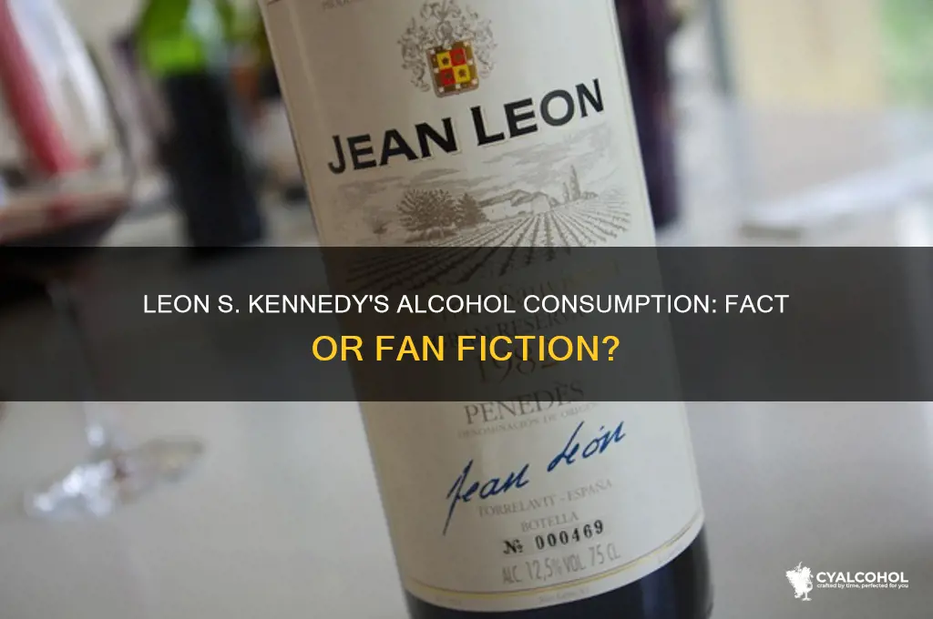 is leon s kennedy an alcoholic