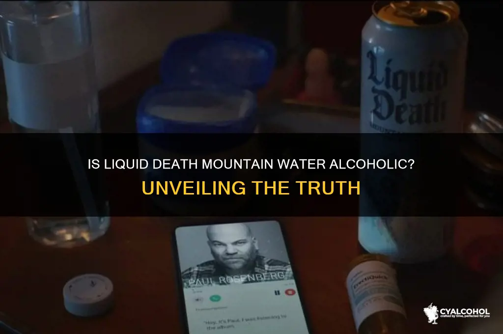 is liquid death mountain water alcoholic