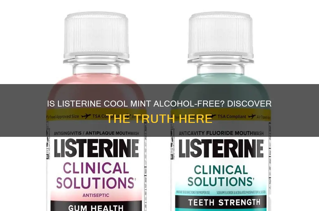 is listerine cool mint alcohol-free
