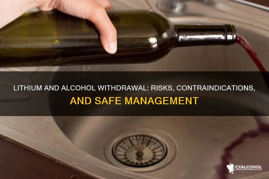Common misconceptions about lithium and alcohol Common misconceptions about lithium and alcohol