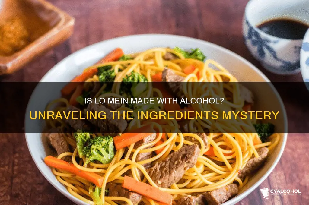 is lo mein made from alcohol