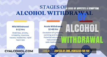 Alcohol Withdrawal: Appetite Loss and Other Symptoms