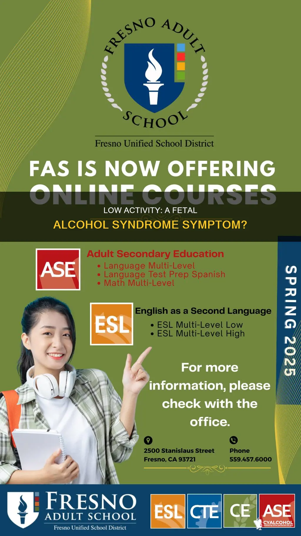 is low activity a sign with fetal alcohol syndrome