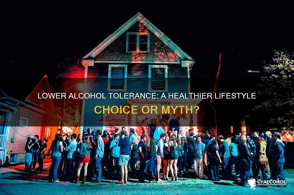 is lower tolerance for alcohol healthier