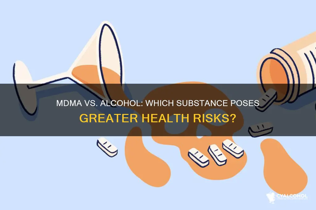 is mdma more dangerous than alcohol