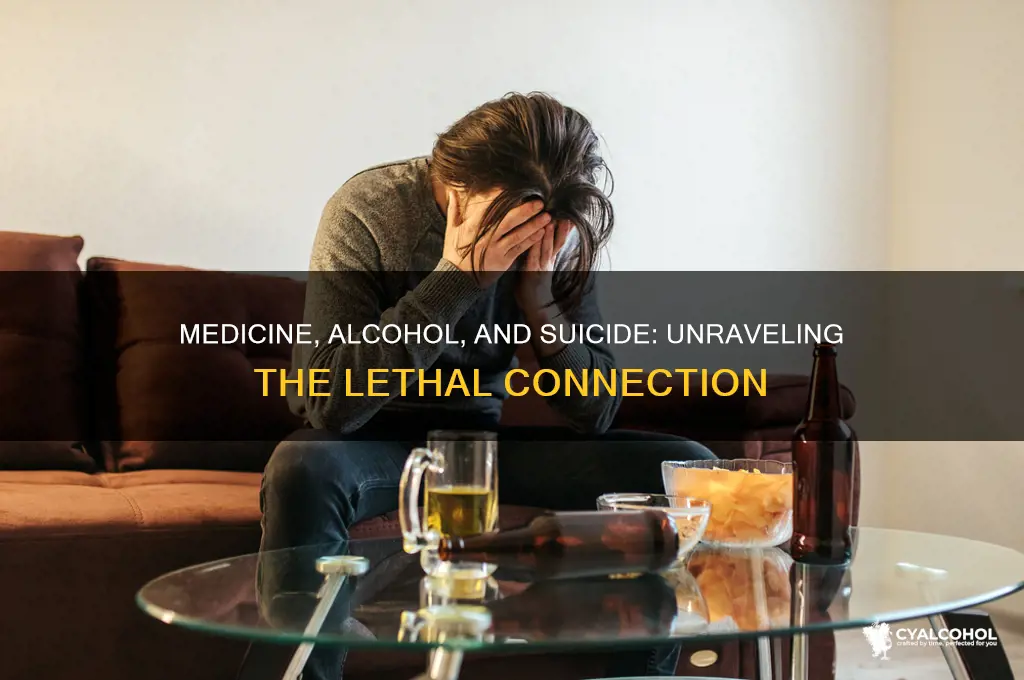 is medicine and alcohol death suicide