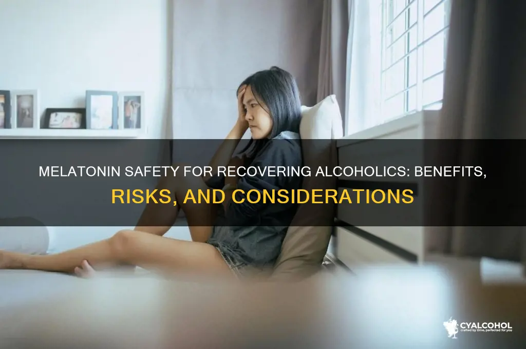 is melatonin safe for recovering alcoholics