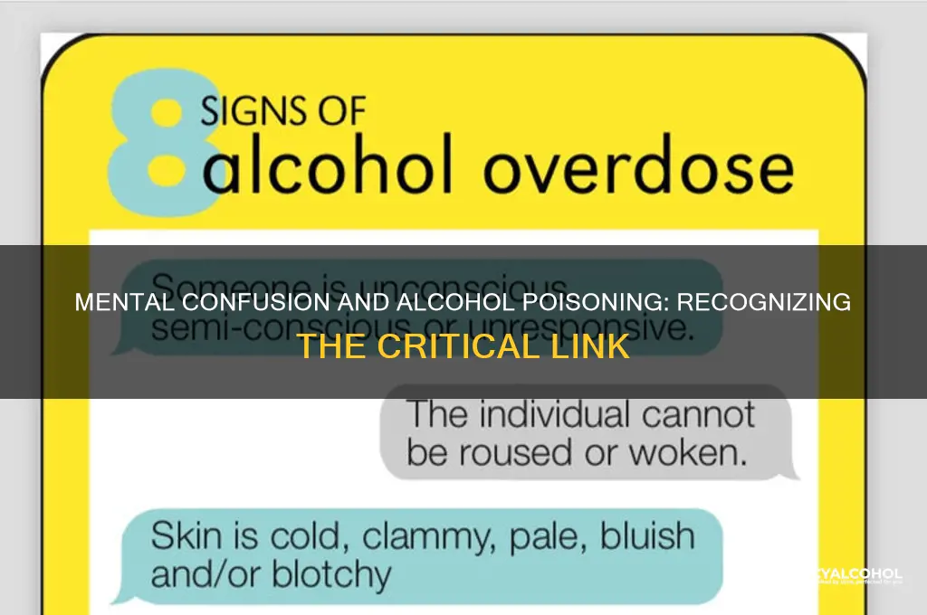 is mental confusion a sign of alcohol poisoning