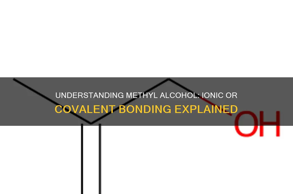 is methyl alcohol ionic or covalent