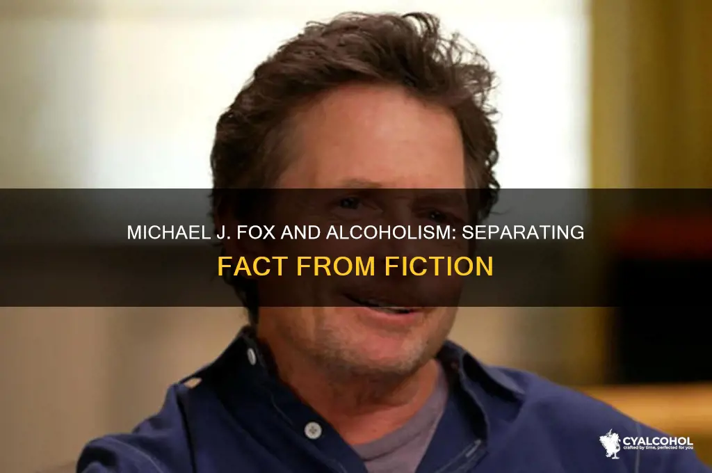 is michael j fox an alcoholic