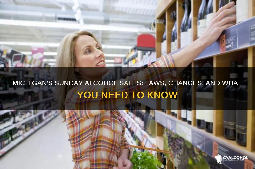 is michigan no alcohol on sunday
