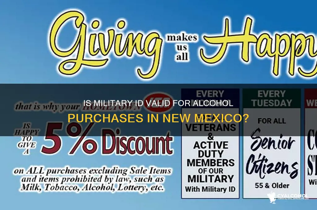 is military id valid for alcohol new mexico