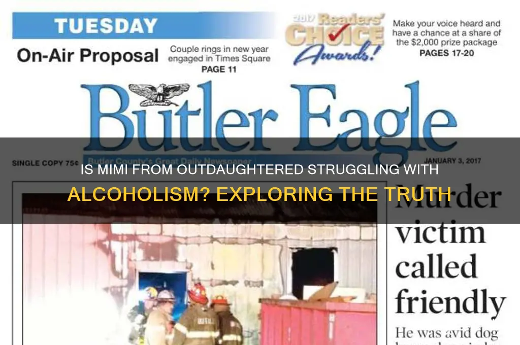 is mimi from outdaughtered an alcoholic