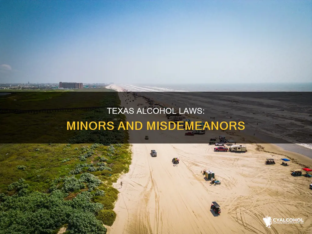 is minor in possession of alcohol a misdemeanor in texas
