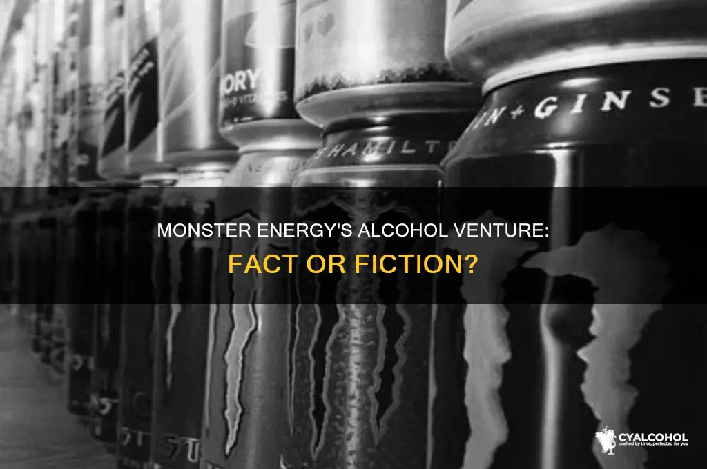 is monster coming out with alcohol
