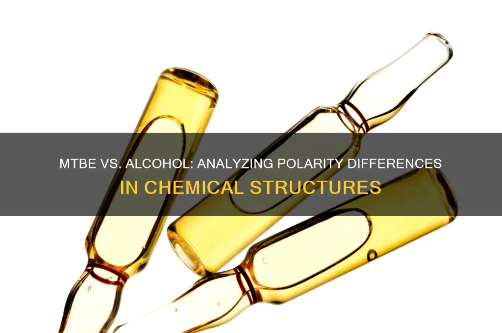 is mtbe more polar than alcohol