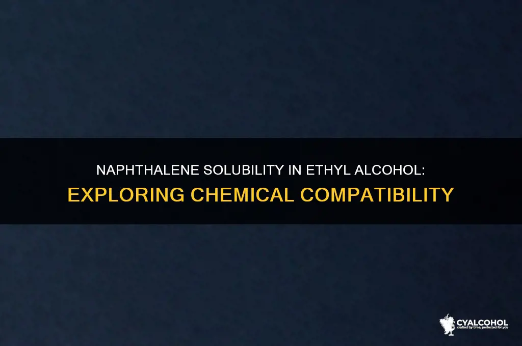 is naphthalene soluble in ethyl alcohol