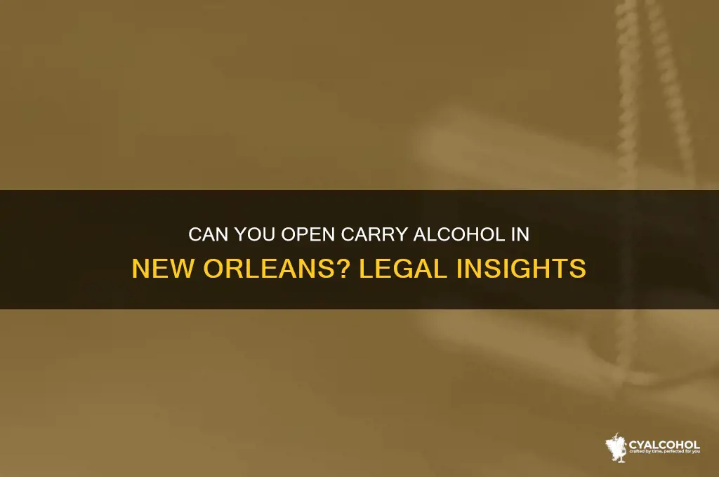 is new orleans open carry alcohol