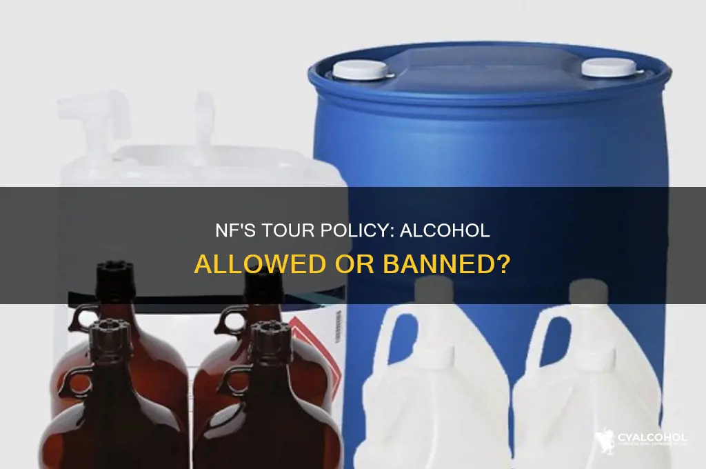 is nf allowing alcohol on his current tour