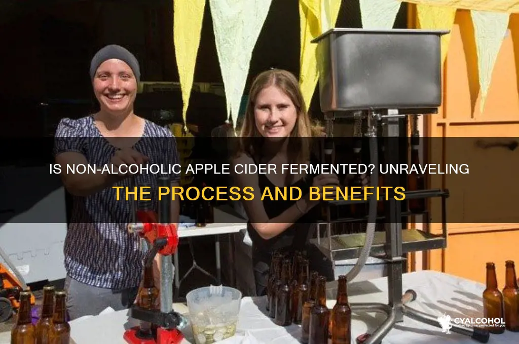 is non alcoholic apple cider fermented