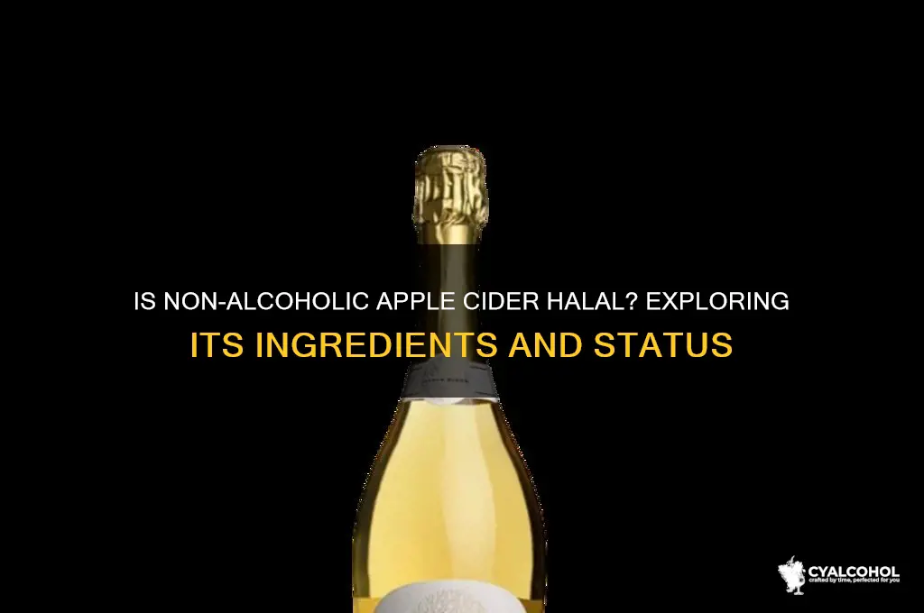 is non alcoholic apple cider halal