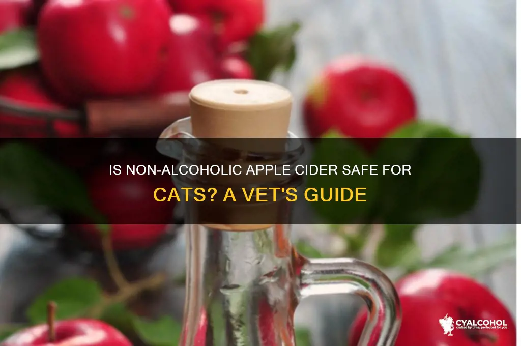 is non alcoholic apple cider safe for cats