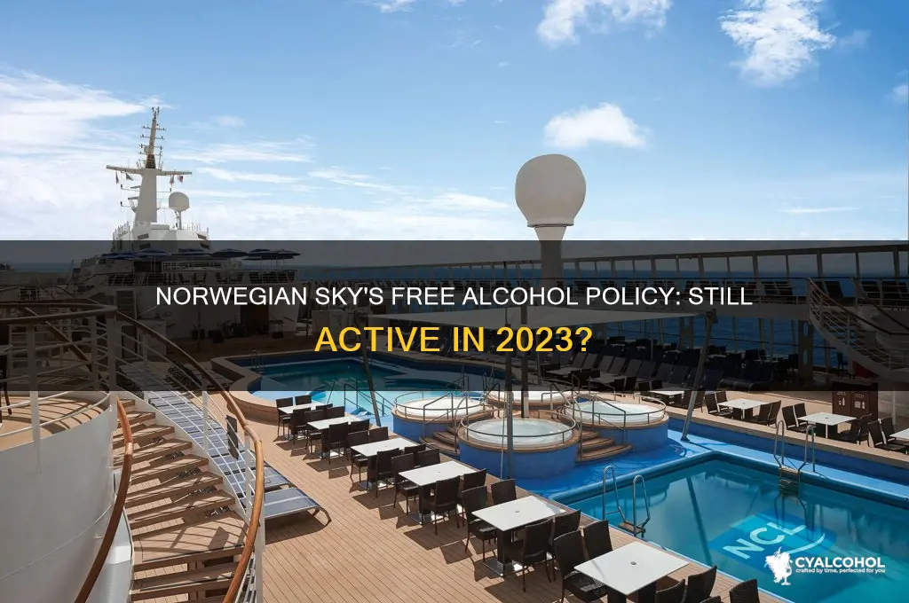 is norwegian sky still free alcohol