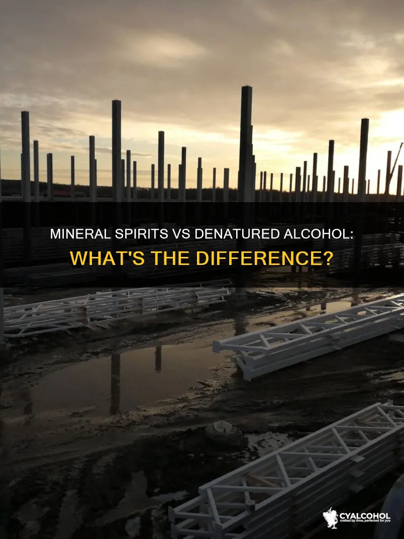 is odorless mineral spirits the same as denatured alcohol
