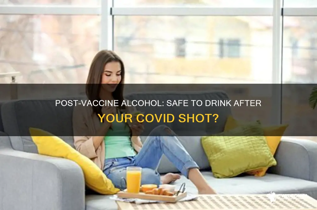 is ok to have alcohol after covid vaccine