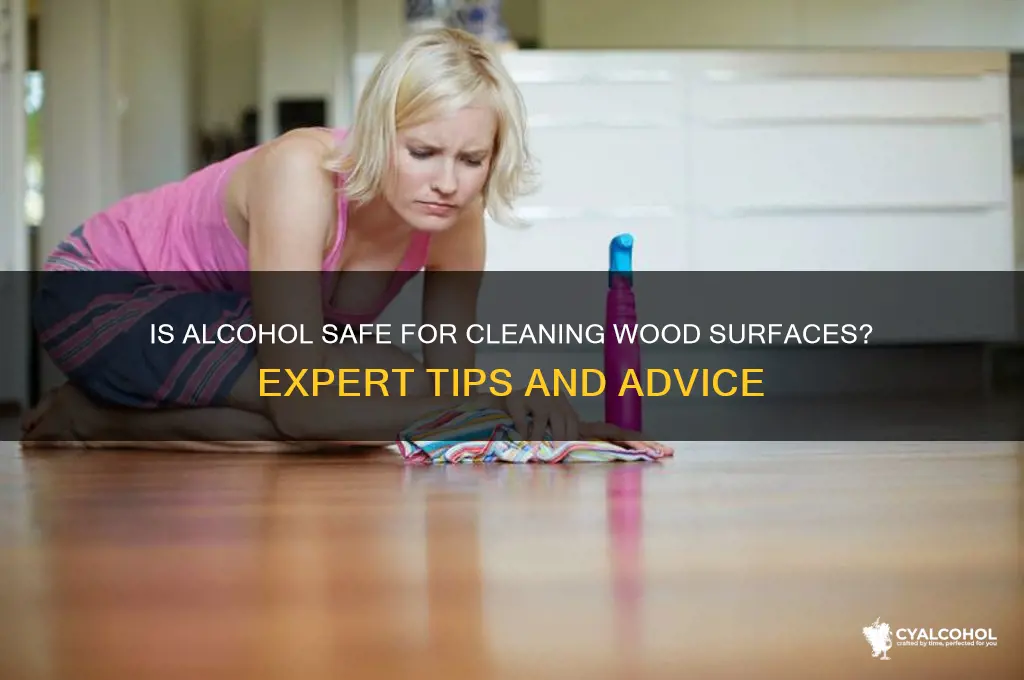 is ok to wipe down wood with alcohol