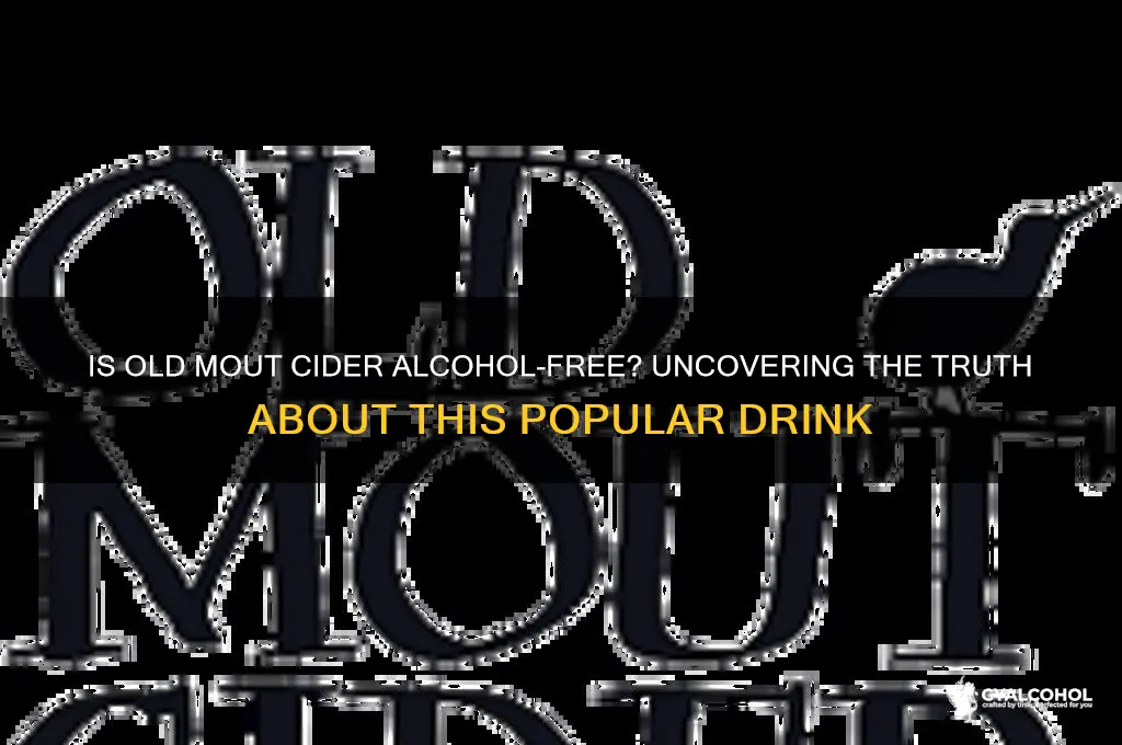 is old mout cider alcohol free