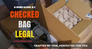 Can You Pack Opened Alcohol in Checked Luggage? Legal Insights