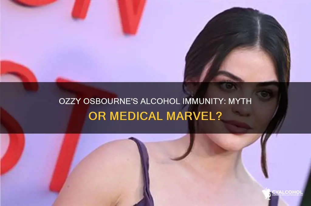 is ozzy osbourne immune to alcohol