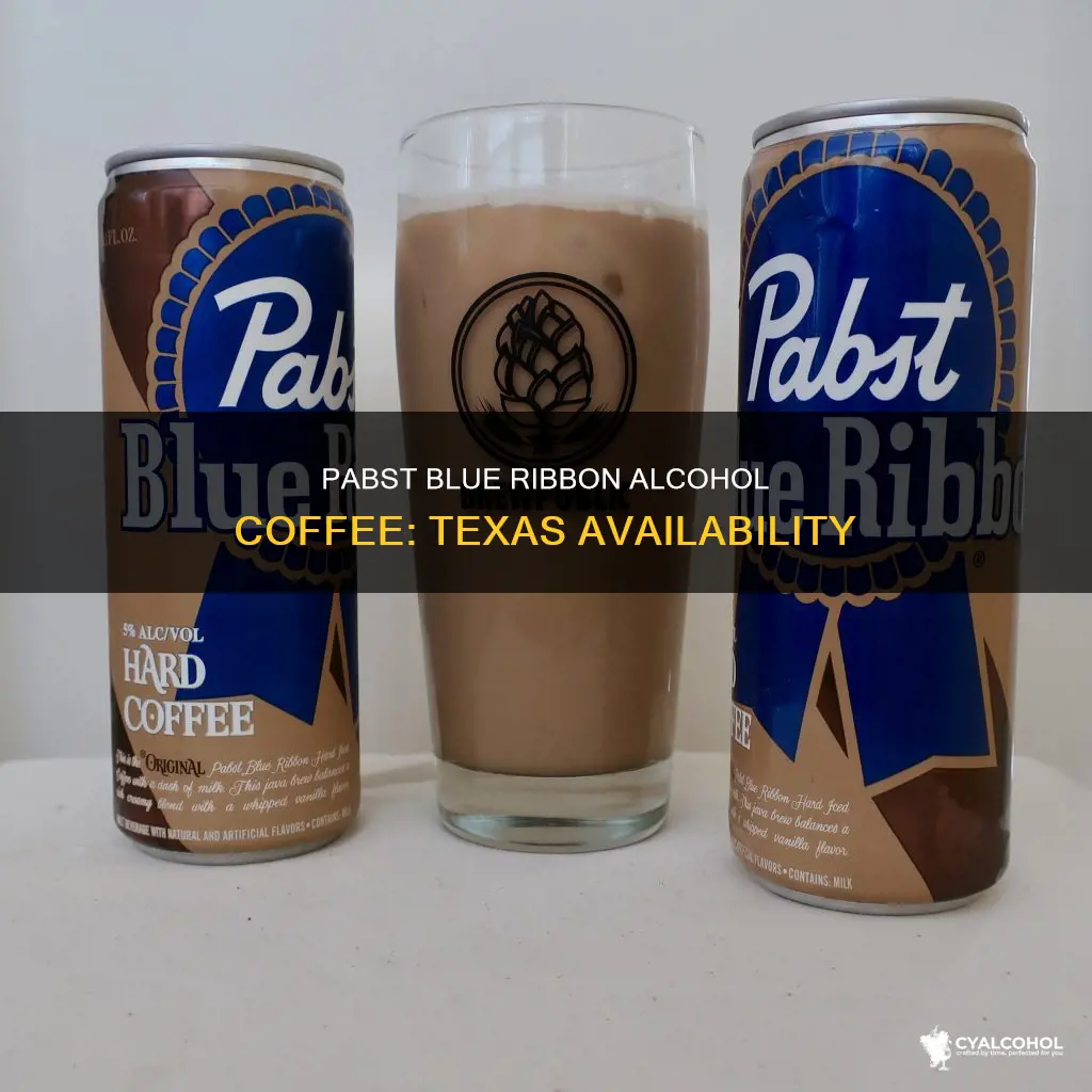 is pabst blue ribbon alcohol coffee sold in texas