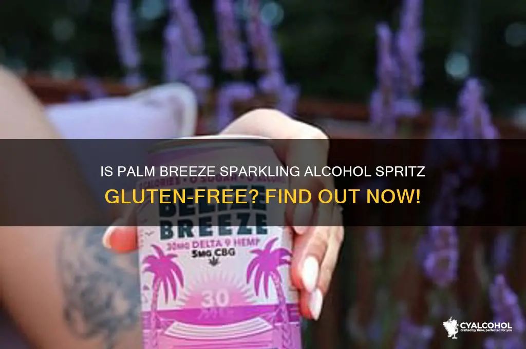 is palm breeze sparkling alcohol spritz gluten free