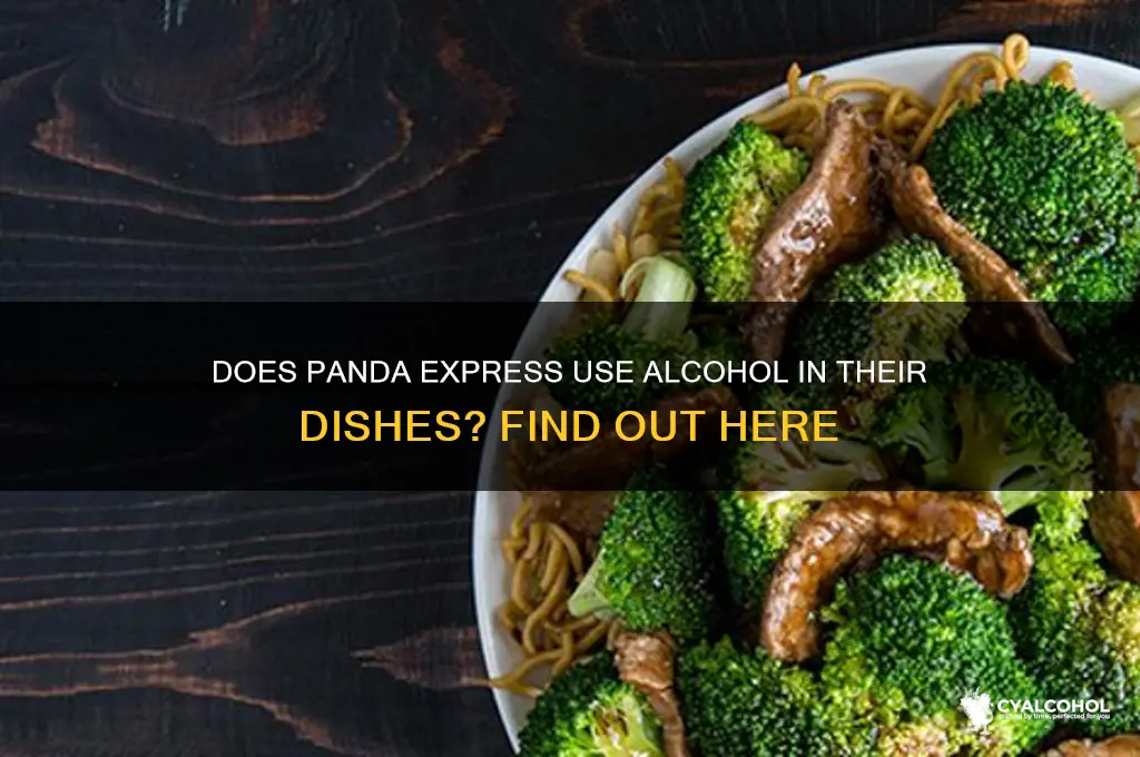 is panda express made with alcoholic