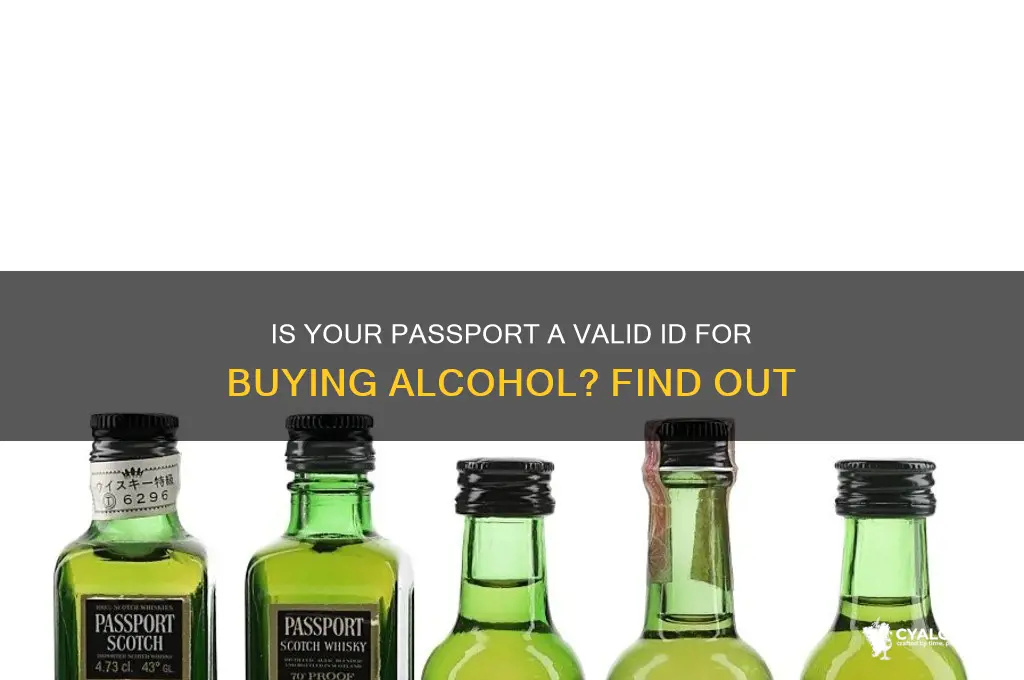 is passport acceptable id for alcohol