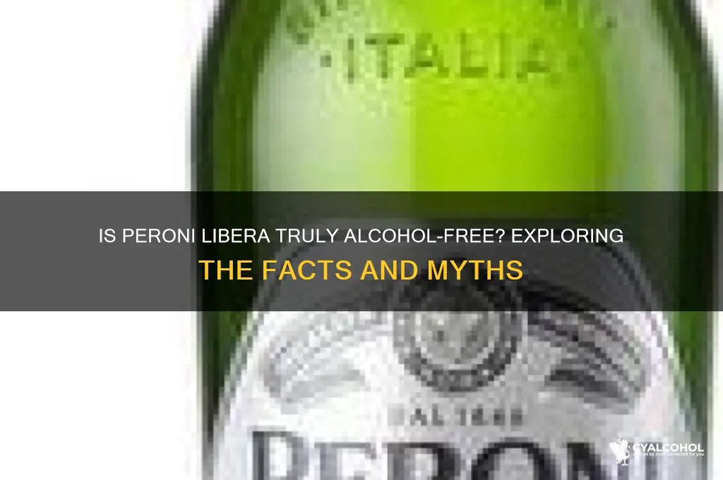 is peroni libera completely alcohol free