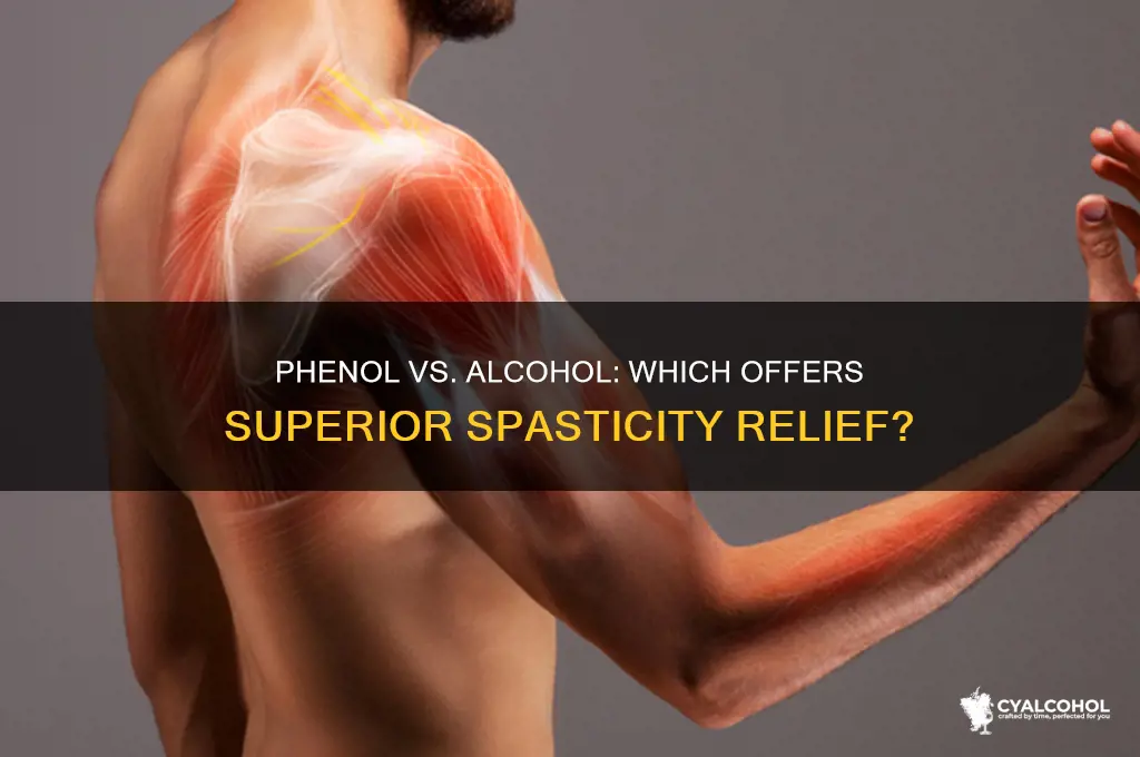 is phenol or alcohol better for spasticity relief