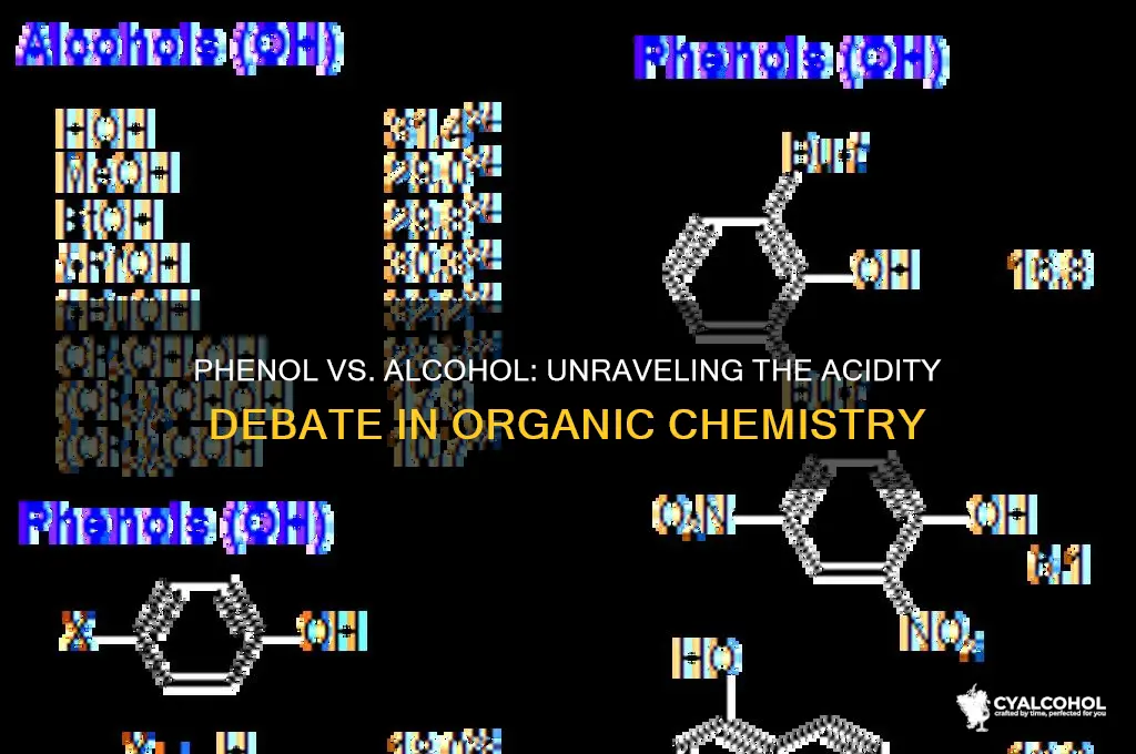 is phenol or alcohol more acidic