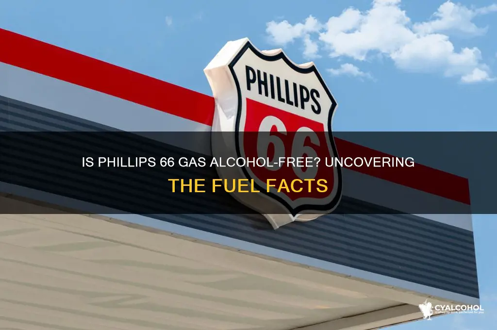 is phillips 66 gas alcohol free