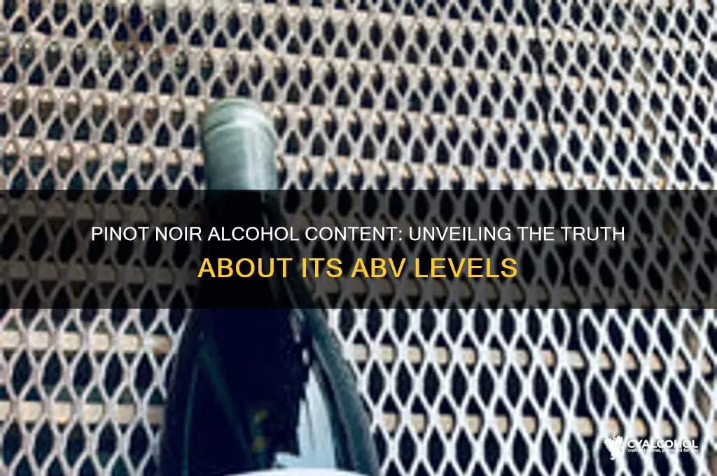 is pinot noir high in alcohol