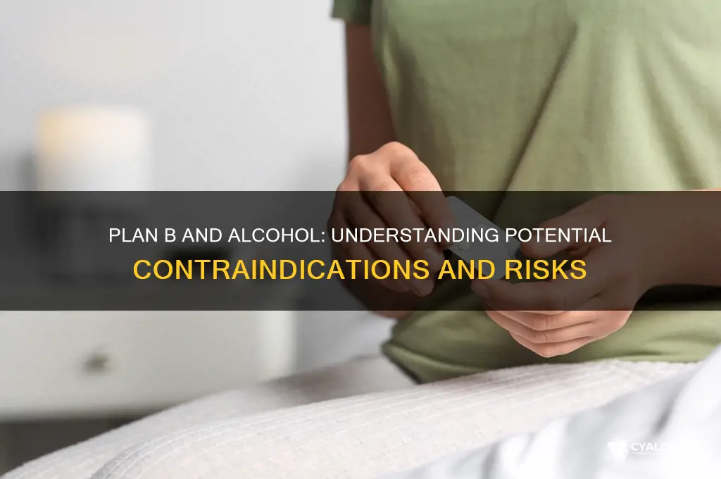 is plan b contraindicated with alcohol