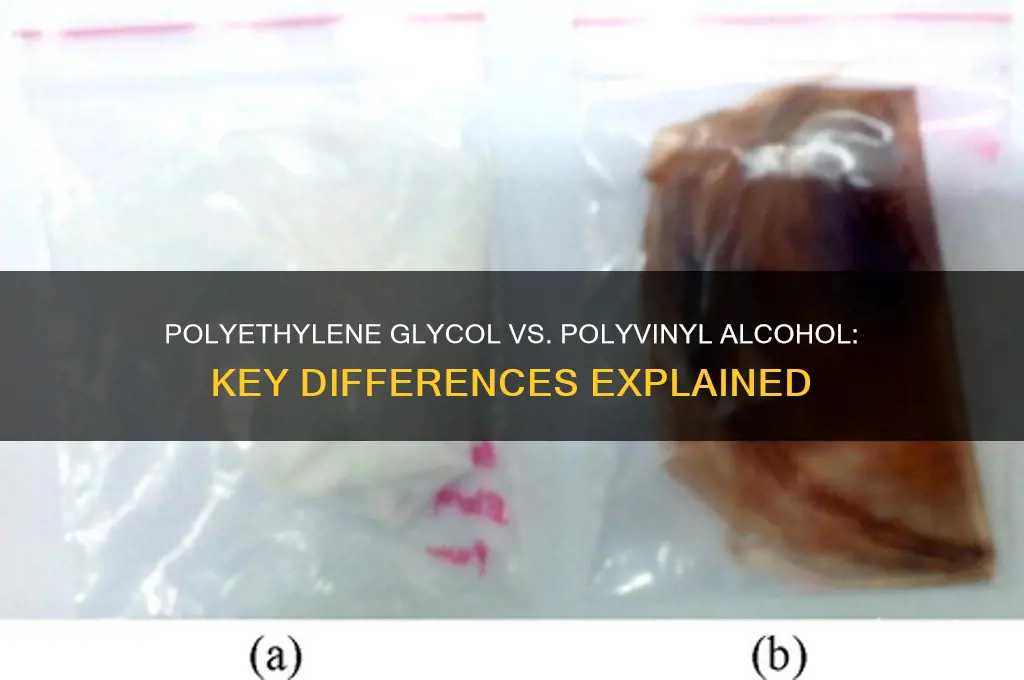 is polyethaline glycol the same as polyvinyl alcohol